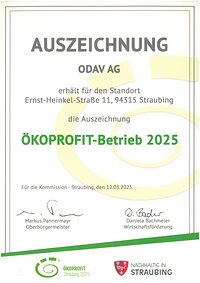 Auszeichnung: Ökoprofit-Betrieb 2025